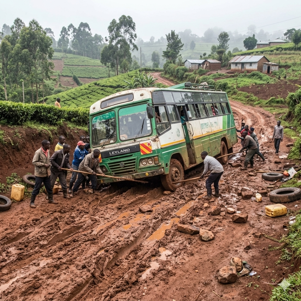 poor roads imfrastructure in kenya